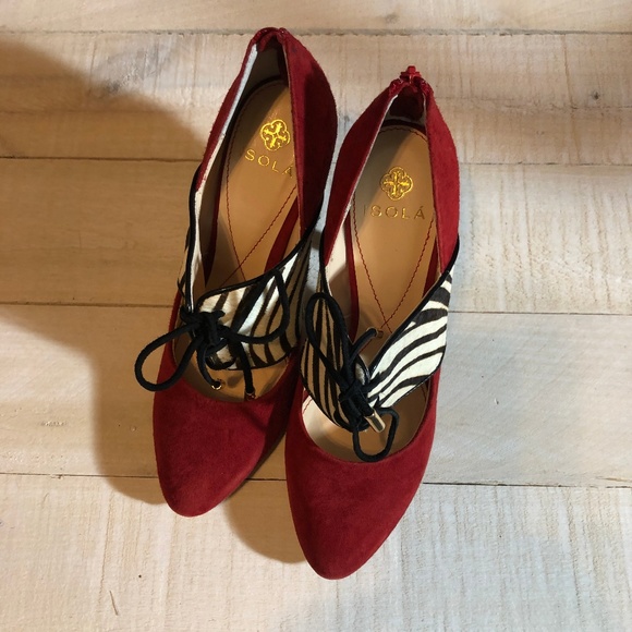 NWT Isola "Isabel" black/leopard Heels Size 7 NEW - Picture 3 of 8